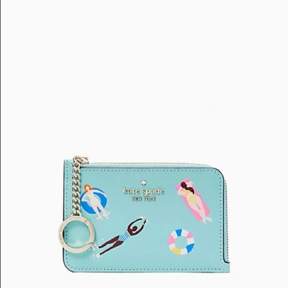 Kate Spade Splash Poolside L-zip Card Holder - Picture 7 of 7